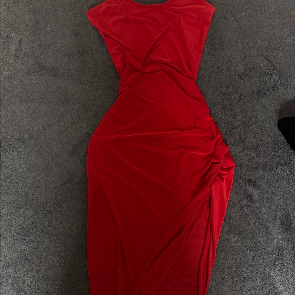 Windsor Scarlet Asymmetrical Dress